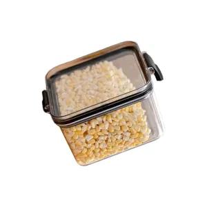 2pcs Airtight Food Storage Container Set Clear Plastic Canis