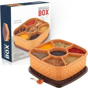 2pcs Multi-Purpose Plastic Square 7 Sections Multipurpose Ma