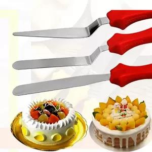 3-in-1 Multi-Function Stainless Steel Cake Icing Spatula Set