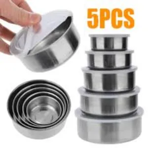 5ps storage bowl silver