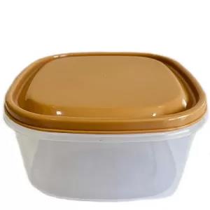 Brown 1 Piece Visual Plastic Food Container (SMALL Brown) Ai