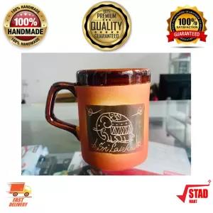 Brown Ceramic Tea Mug High Quality Srilankan Handmade Durabl
