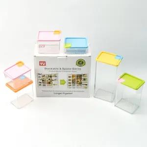 Collectrio Savvy Pocket Block Container Set Random-Color 6 Pcs
