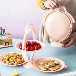 Foldable Fruit Plate Candy Dish