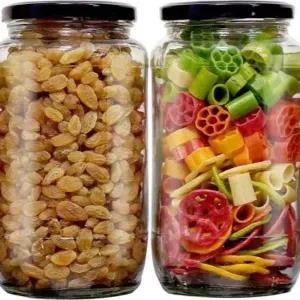 Food Storage Glass Bottle 1000ml Jam Jars Spices Containers