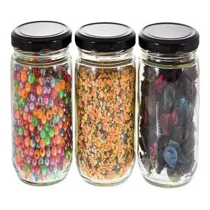 Food Storage Glass Bottle 555ml Jam Jars Containers for Kitc