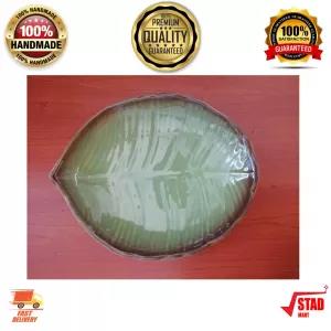 Generic Ceramic Curry Bowl Banana Leaf Shape Handmade