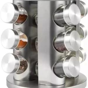 Generic Rotating Stainless Steel Seasoning Set