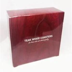 Genuine Teak Wooden Handmade Coaster set 6 Pieces