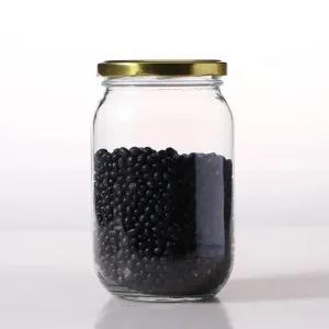 Gold-Glass Jar 1000ml TT One Jar for Spices, Tea, Coffee, Su
