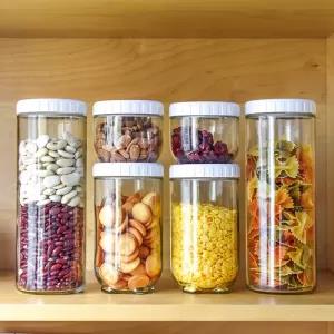 Lovwish Glass Jar 3Pcs Canister With Lid