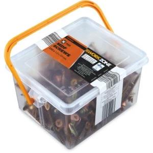 MDF Screws 250-Pce Counter Sunk Yellow Zinc