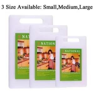 National Professional Plastic Cutting Board Small White