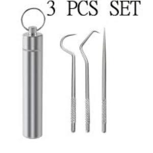 OSHIONER Stainless Steel Toothpick Set Portable