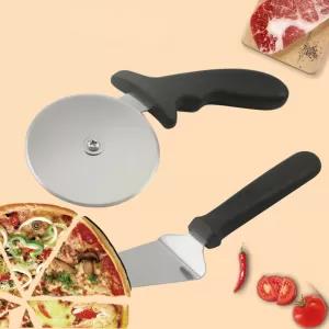 Pizza cutter & shovel Stainless Steel Sharp cutter roller Set