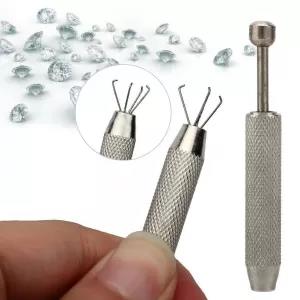 Professional Stainless Steel Jewelry Diamond Claw PickUp Tool