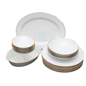 Rattota 18pc Dinner Set Multicolor Design