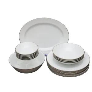 Rattota 20Pcs Dinner Set Multicolor