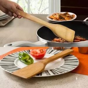 Reusable Bamboo Kitchen Utensils 12 Turner Spatula