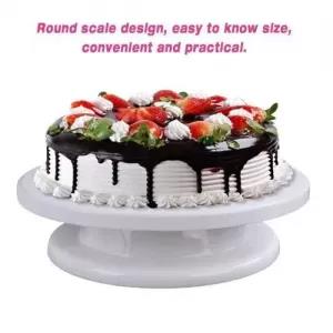 Round Cake Turntable 360 Degree Revolving Cake Stand