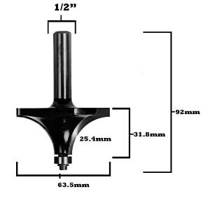 Router Bit Rounding Over Bit T 532 B 1/2