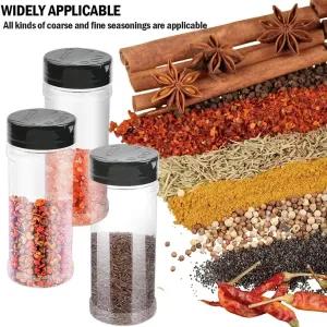 Set of 3 Glass Spice Containers, 6 Oz Spice Jars Bottles Con