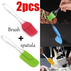 Silicone Spatula and Pastry Brush Set 8\