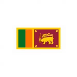 Sri Lanka Flag Sticker 3 Inches 1.5 Inches-Set of 50