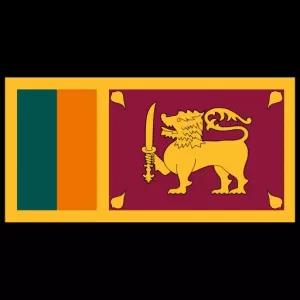 Sri Lanka Flag Sticker 5 Inches 2.5 Inches-Set of 5