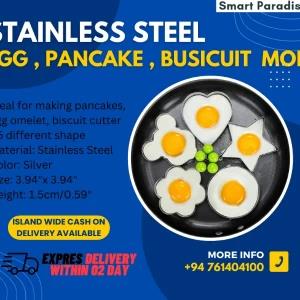 Stainless Steel 5 Types Fried Egg , pan cake Shaper Mold