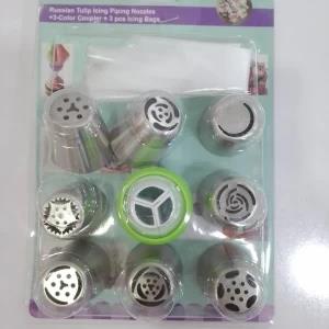 Stainless Steel Decorating Cake Icining Nozel Set 10 Pcs