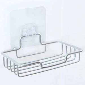Stainless Steel Drain Soap Tray Bathroom Shelf
