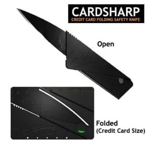 Stainless Steel Polypropylene Folding Credit Card Knife