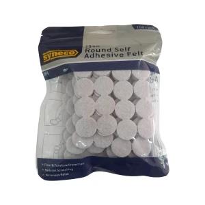 Syneco 19MM Round Felt Self Adhesive Furniture Protection