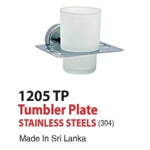 Tumbler Plate Brush Holder Stainless Steel 1205 TP