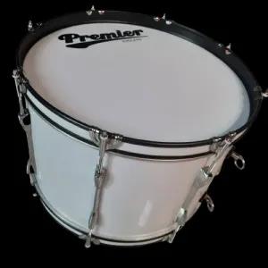 White Premier 20 x 12 School Band Marching Bass Drums