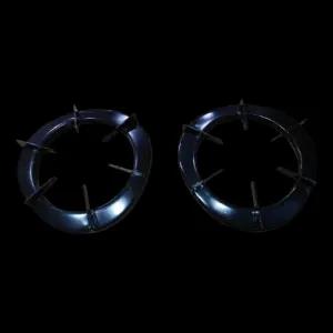 Black Gas Cooker Triangle Type Top Stand (Set of 2)