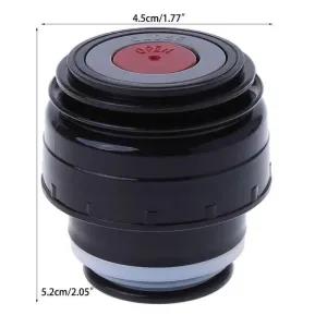 Black Sealing Vacuum Flask Cup Lid 4.3cm (Small)