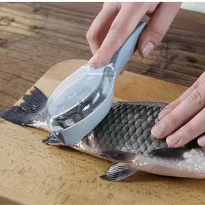 Blue Fish Scale Scraper Fish Scaler Remover Scale Knife Peel