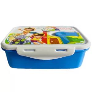 Blue Kids Lunch Box with Steam Releasing Valve