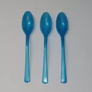 Blue Plastic Tea Spoons Pink and Blue - 18 Pcs / Set