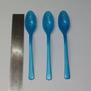 Blue Plastic Tea Spoons Pink and Blue - 72 Pcs / Set