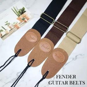 Camel and Chocolate color Fender High Quality Guitar Strap B