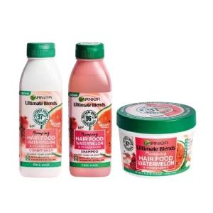 GARNIER Watermelon & Pomegranate Hair Food Set