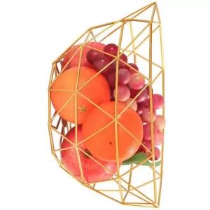 [18K Gold Plated] Fruit Dish Creative Fruit Bowl Basket of F