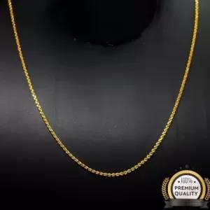 Gold Plated Necklace/22k Gold Plated Chain 18/24 Inch