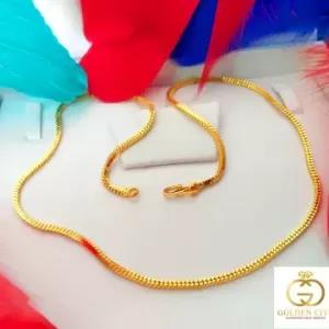 Gold Plated Necklace/22k Gold Plated Chain 18/24 Inch