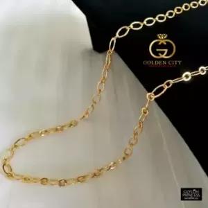 Gold Plated Necklace/link Chain 22K Micro Gold plated jewellery 18/24 Inch