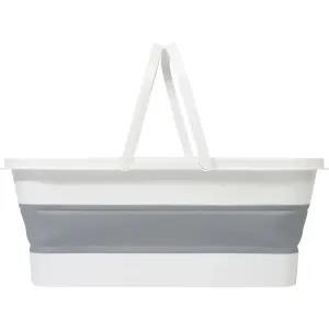 Grey Haundry Collapsible Cleaning Bucket, 3.2 Gallon Foldabl