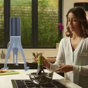 Grey Triangle Egg Beater, Whisks for Cooking 3 Speed Adjusta